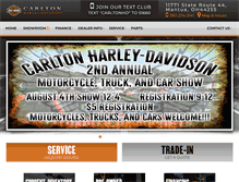 Tablet Screenshot of carltonsharley.com